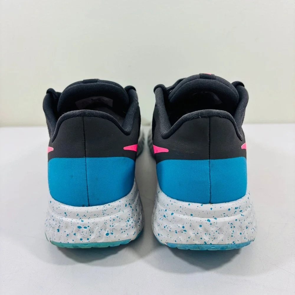 Nike Revolution 5 Thunder Gray Pink Blue Running Women's Shoes 9.5‎ CU4830 001